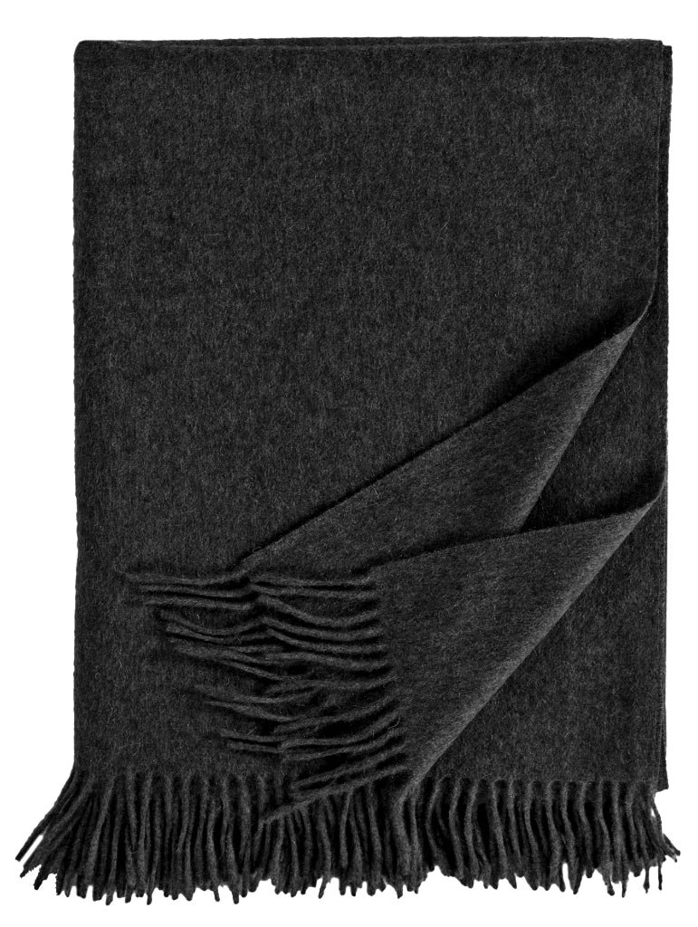 Decke Windsor Kaschmir Plaid in Anthrazit von Eagle Products