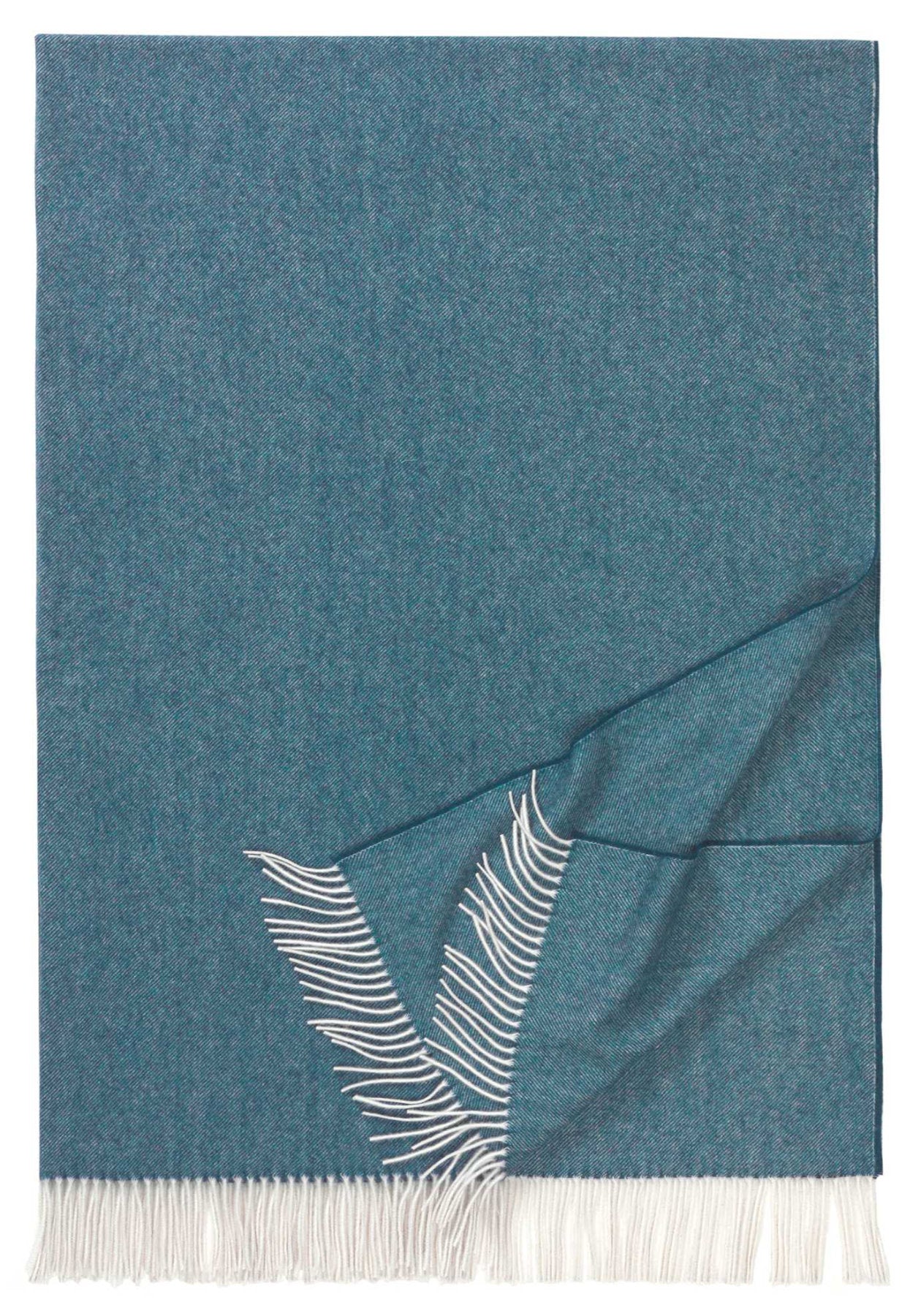 Lammwoll Plaid Boston von Eagle Products in der Farbe Petrol