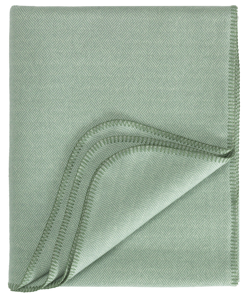 Schurwoll Plaid Aberdeen von Eagle Products aus reiner Merino Schurwolle in der Größe L, Farbe Salbei