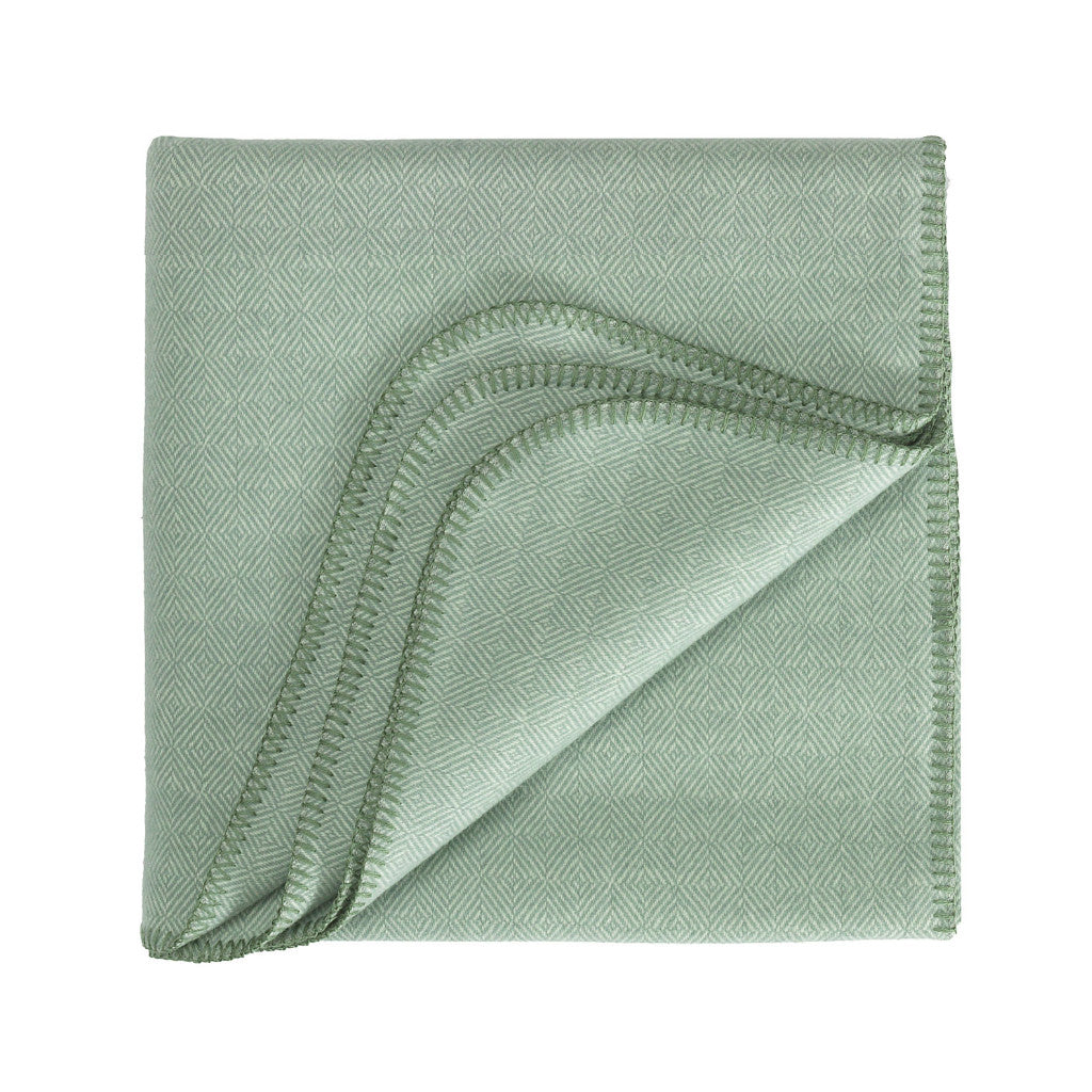 Schurwoll Plaid Aberdeen von Eagle Products aus reiner Merino Schurwolle, Größe S in der Farbe Salbei