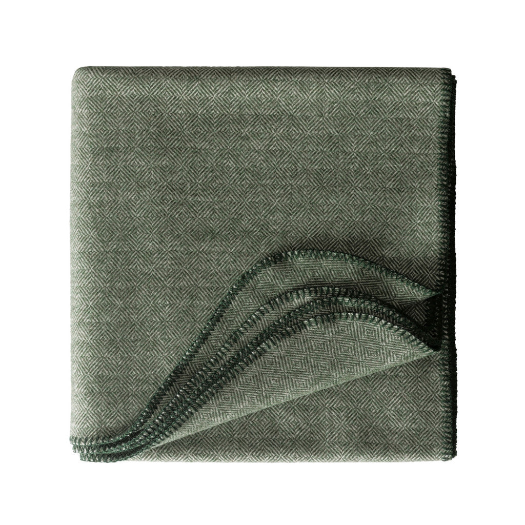 Schurwoll Plaid Aberdeen von Eagle Products aus reiner Merino Schurwolle, Größe S in der Farbe Oliv