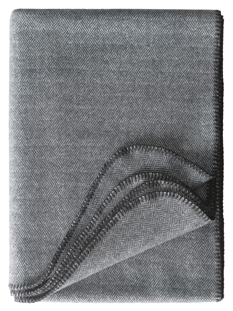 Schurwoll Plaid Aberdeen von Eagle Products aus reiner Merino Schurwolle in der Farbe Grau