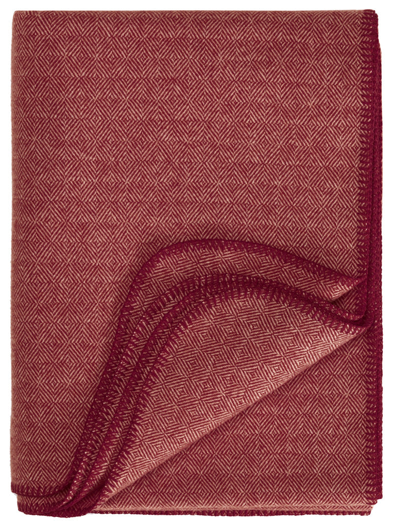 Schurwoll Plaid Aberdeen von Eagle Products aus reiner Merino Schurwolle in der Farbe Rost