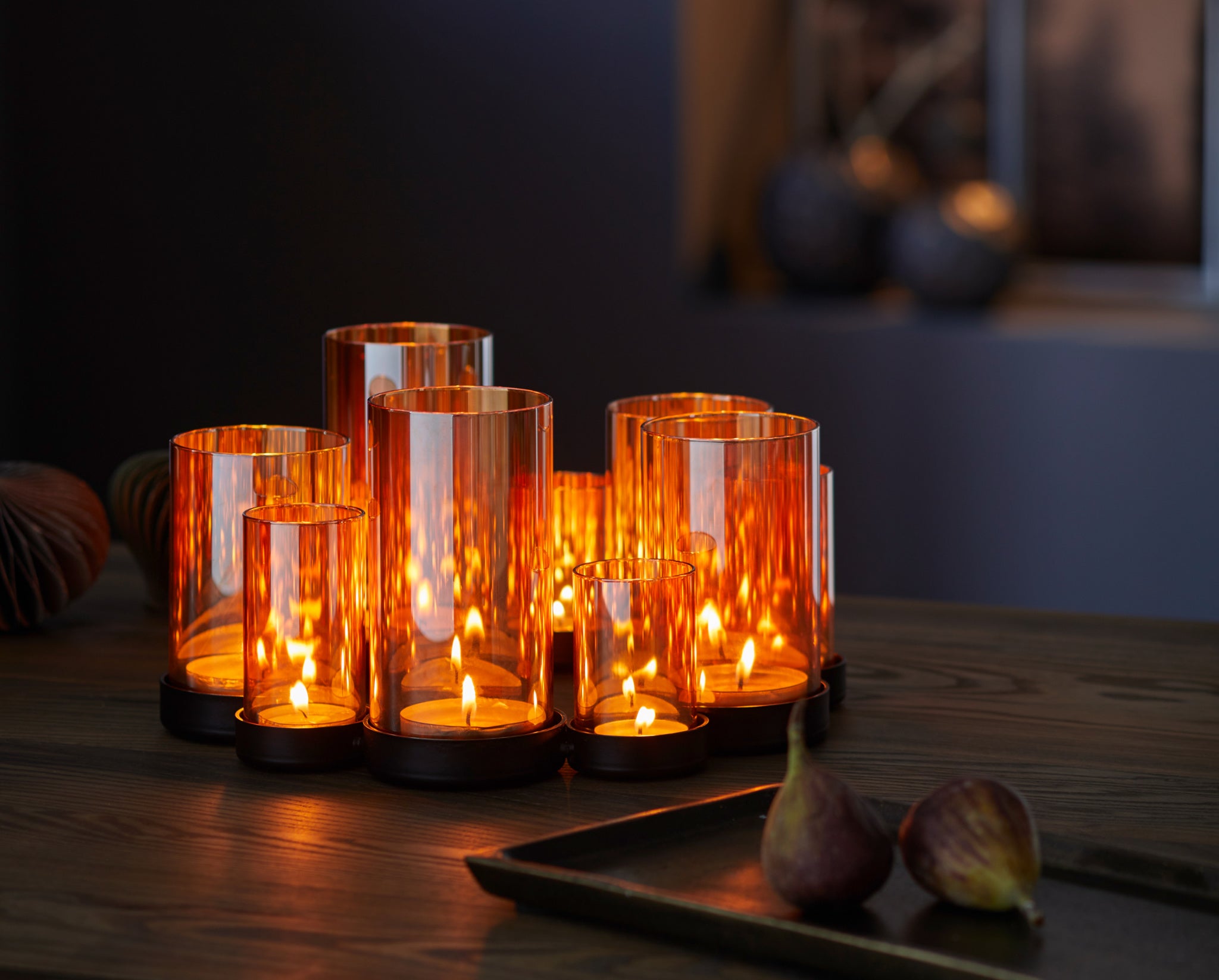 Philippi Windlicht Kerzenhalter Bello Horizonte mit 10 verspiegelten Glasröhren