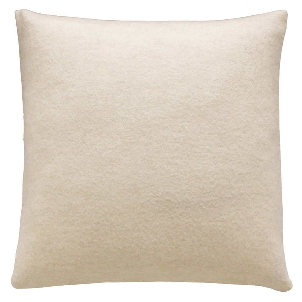 Kissenbezug Boston von Eagle Products aus reiner Merino Schurwolle mit Reissverschluss, Größe L 50 x 50 cm in der Farbe Wollweiss