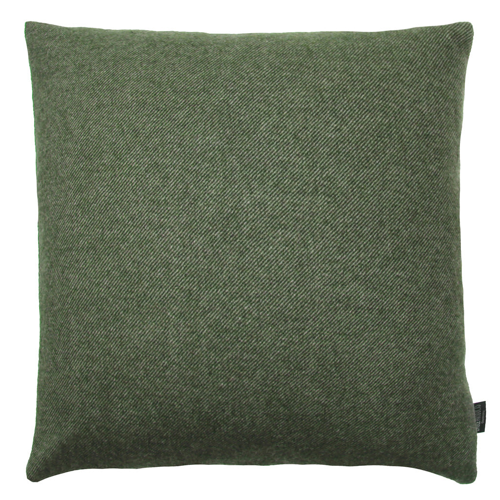 Kissenbezug Boston von Eagle Products aus reiner Merino Schurwolle mit Reissverschluss, Größe L 50 x 50 cm in der Farbe Loden