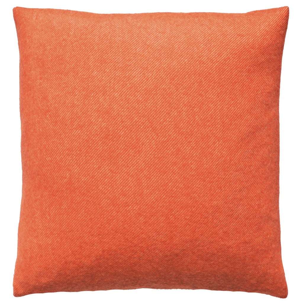 Kissenbezug Boston von Eagle Products aus reiner Merino Schurwolle mit Reissverschluss, Größe L 50 x 50 cm in der Farbe Orange