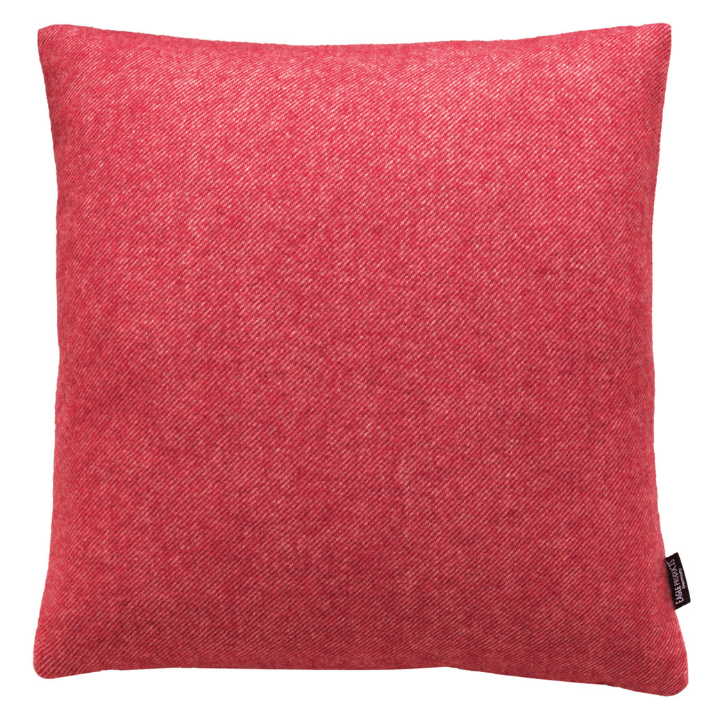 Kissenbezug Boston von Eagle Products aus reiner Merino Schurwolle mit Reissverschluss, Größe L 50 x 50 cm in der Farbe Rot