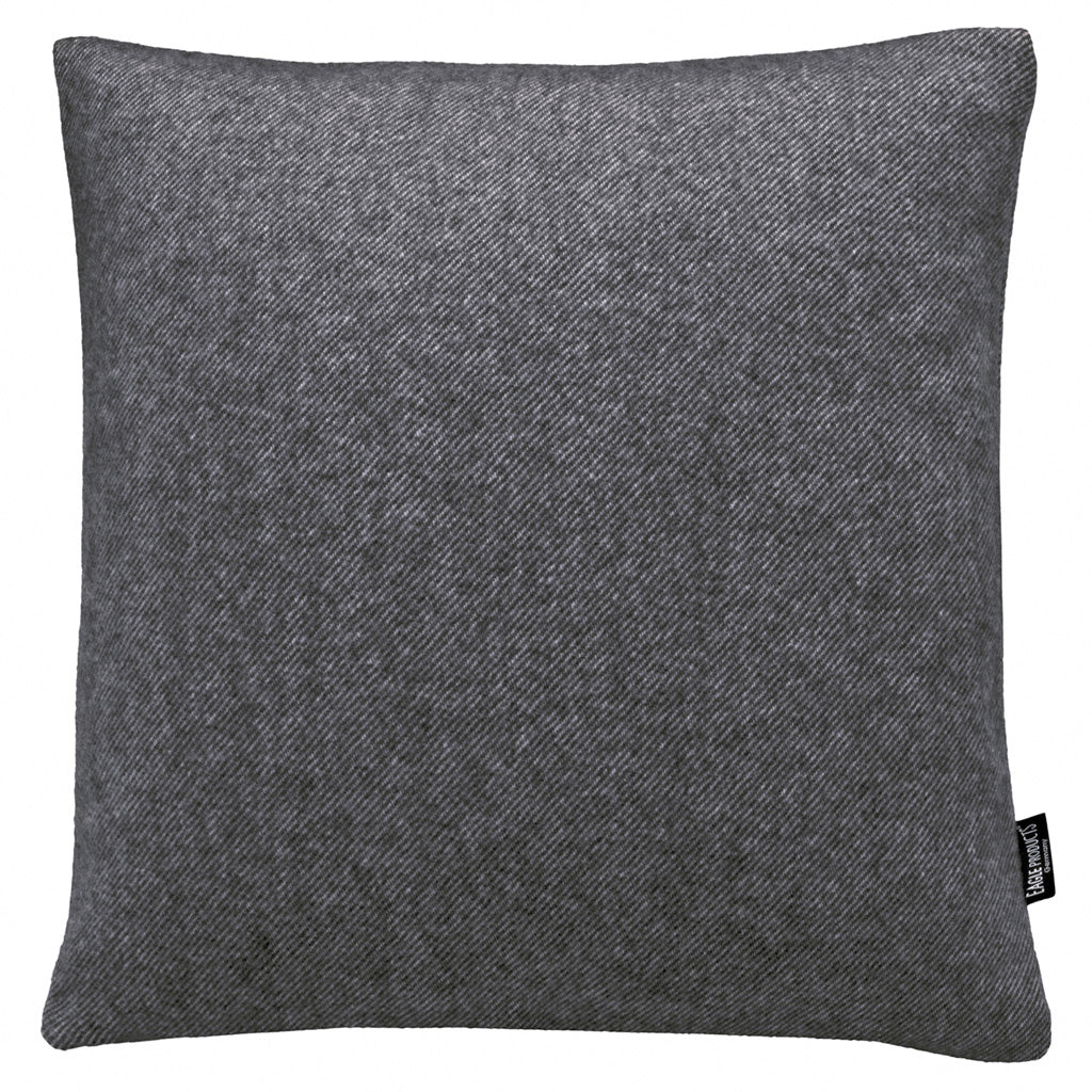 Kissenbezug Boston von Eagle Products aus reiner Merino Schurwolle mit Reissverschluss, Größe L 50 x 50 cm in der Farbe Anthrazit