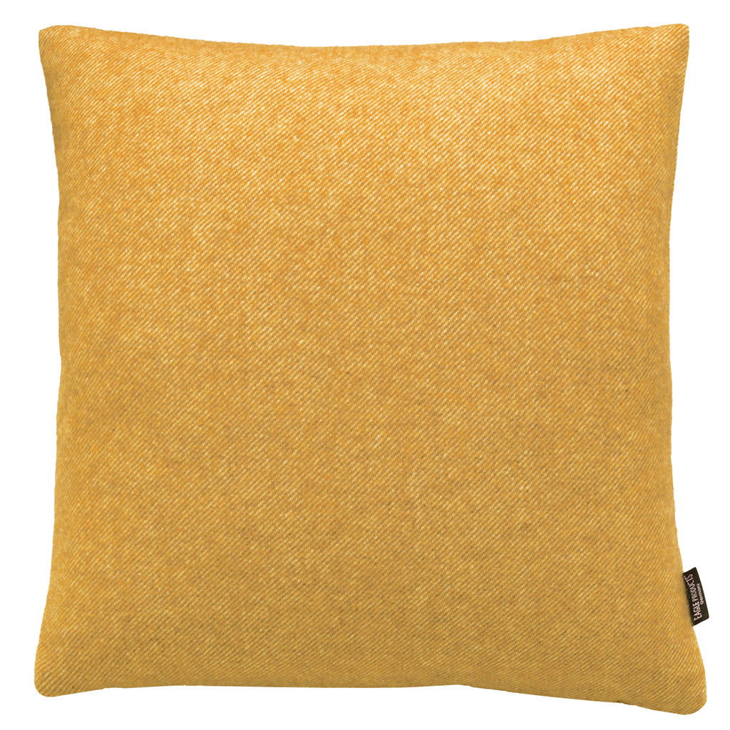 Kissenbezug Boston von Eagle Products aus reiner Merino Schurwolle mit Reissverschluss, Größe L 50 x 50 cm in der Farbe Curry