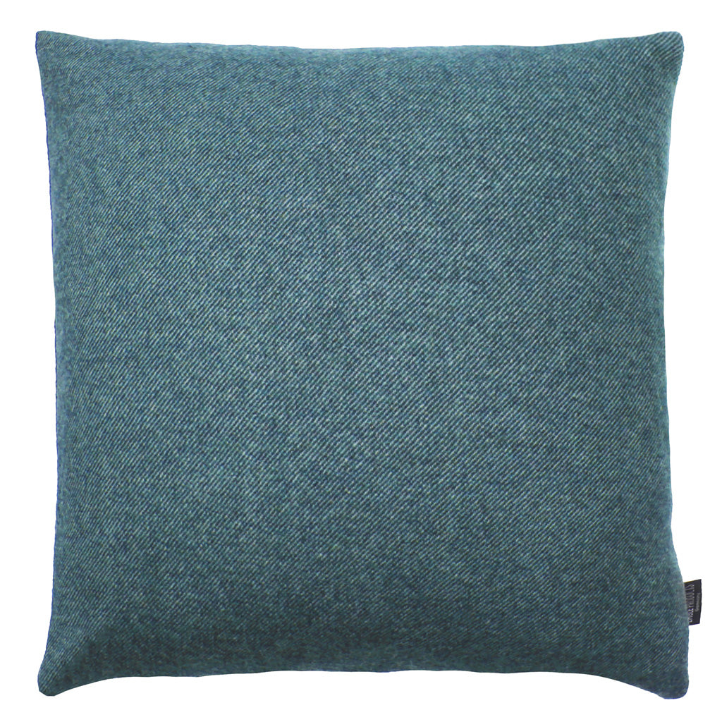 Kissenbezug Boston von Eagle Products aus reiner Merino Schurwolle mit Reissverschluss, Größe L 50 x 50 cm in der Farbe Petrol