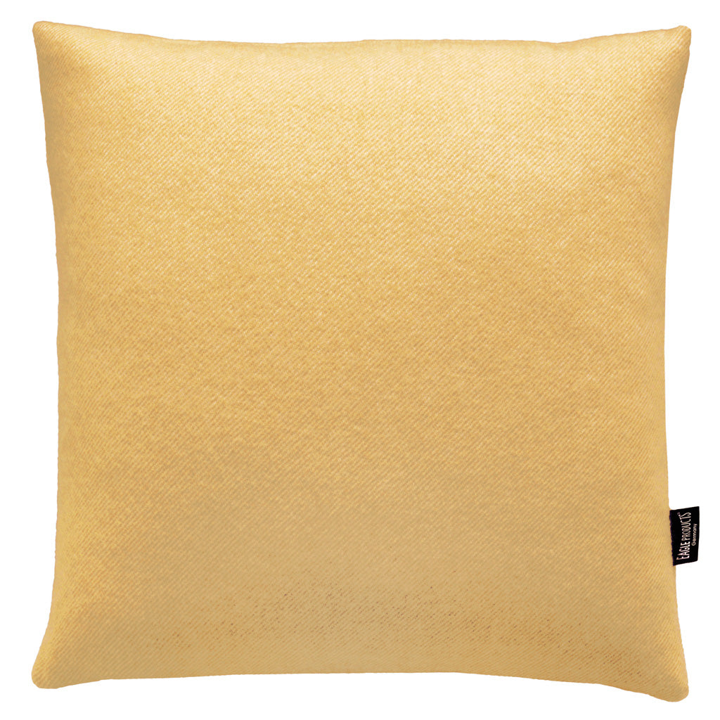 Kissenbezug Boston von Eagle Products aus reiner Merino Schurwolle mit Reissverschluss, Größe L 50 x 50 cm in der Farbe Mais