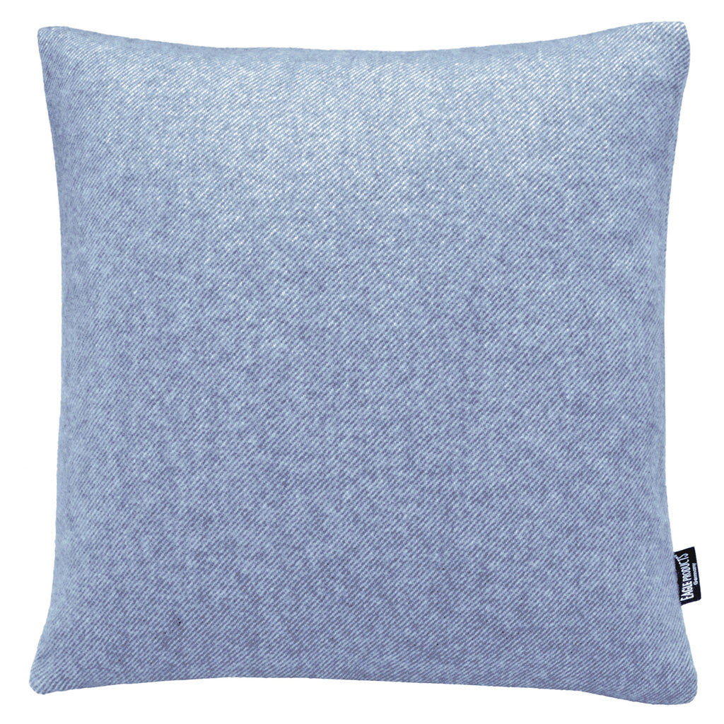 Kissenbezug Boston von Eagle Products aus reiner Merino Schurwolle mit Reissverschluss, Größe L 50 x 50 cm in der Farbe Jeans