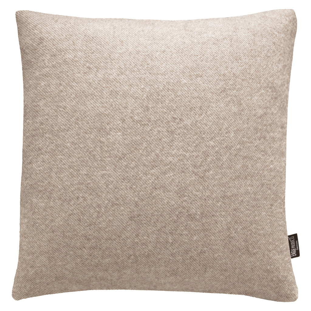 Kissenbezug Boston von Eagle Products aus reiner Merino Schurwolle mit Reissverschluss, Größe L 50 x 50 cm in der Farbe Dunkelnatural