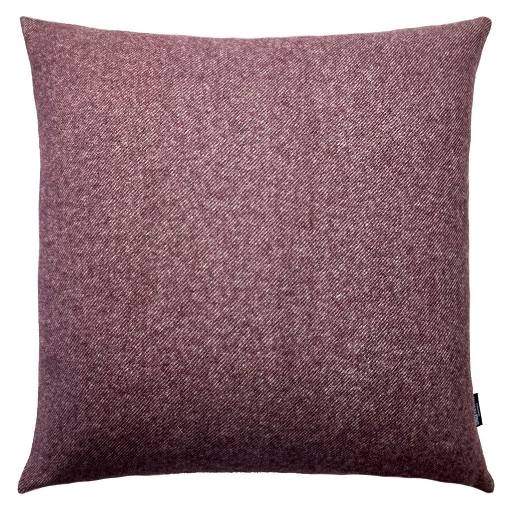 Kissenbezug Boston von Eagle Products aus reiner Merino Schurwolle mit Reissverschluss, Größe L 50 x 50 cm in der Farbe Purple