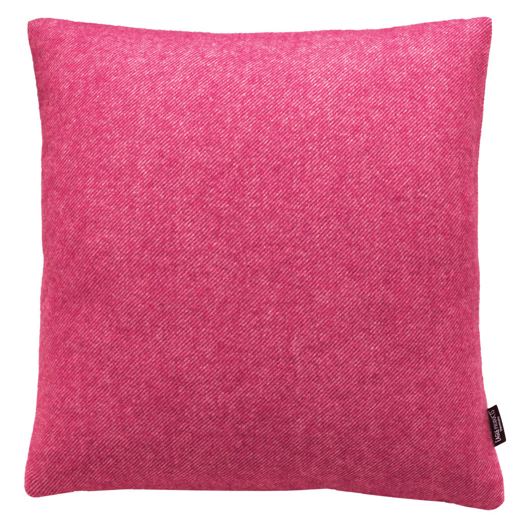 Kissenbezug Boston von Eagle Products aus reiner Merino Schurwolle mit Reissverschluss, Größe L 50 x 50 cm in der Farbe Cranberry