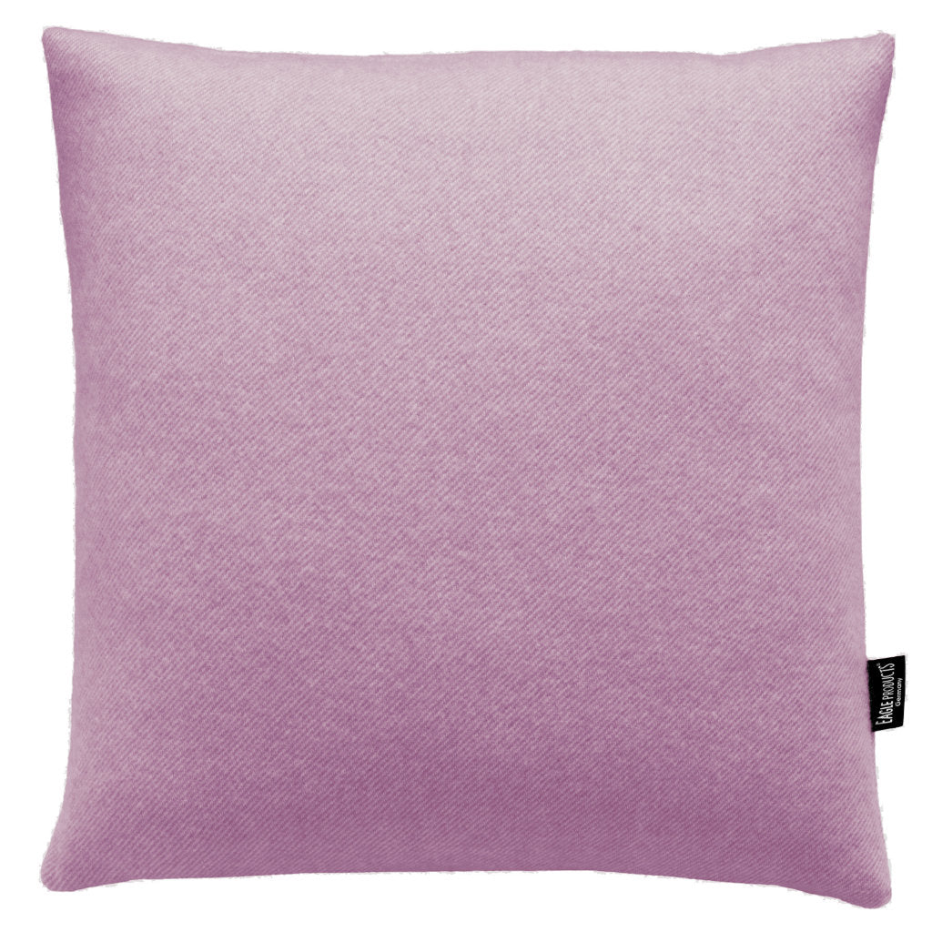 Kissenbezug Boston von Eagle Products aus reiner Merino Schurwolle mit Reissverschluss, Größe L 50 x 50 cm in der Farbe Mauve
