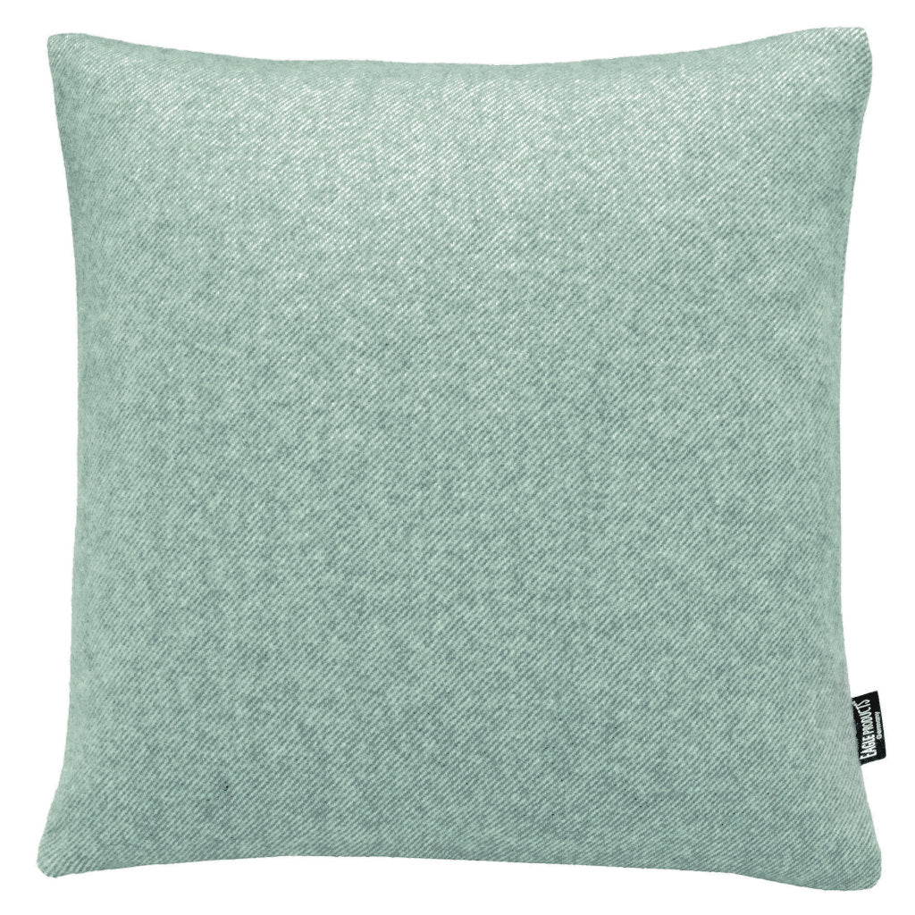 Kissenbezug Boston von Eagle Products aus reiner Merino Schurwolle mit Reissverschluss, Größe L 50 x 50 cm in der Farbe Salbei