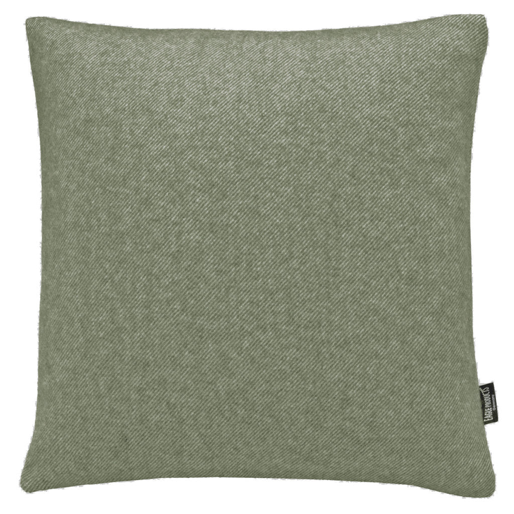 Kissenbezug Boston von Eagle Products aus reiner Merino Schurwolle mit Reissverschluss, Größe L 50 x 50 cm in der Farbe Khaki