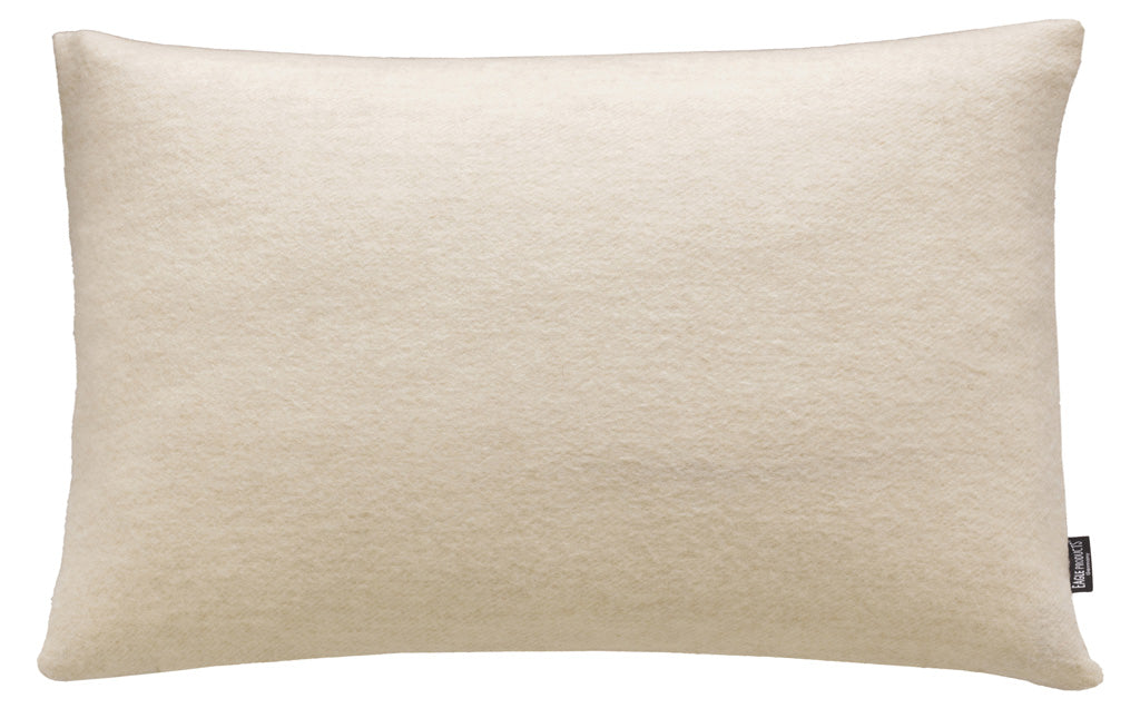 Kissenbezug Boston von Eagle Products aus reiner Merino Schurwolle mit Reissverschluss, Größe M 60 x 40 cm in der Farbe Wollweiss