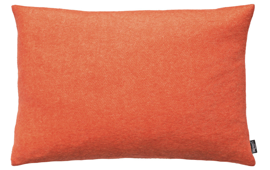 Kissenbezug Boston von Eagle Products aus reiner Merino Schurwolle mit Reissverschluss, Größe M 60 x 40 cm in der Farbe Orange