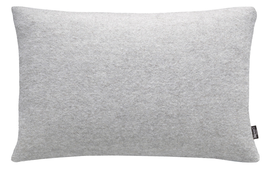 Kissenbezug Boston von Eagle Products aus reiner Merino Schurwolle mit Reissverschluss, Größe M 60 x 40 cm in der Farbe Silber