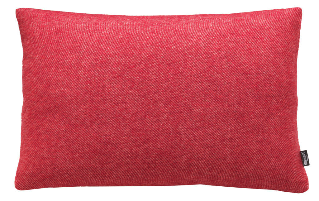 Kissenbezug Boston von Eagle Products aus reiner Merino Schurwolle mit Reissverschluss, Größe M 60 x 40 cm in der Farbe Rot