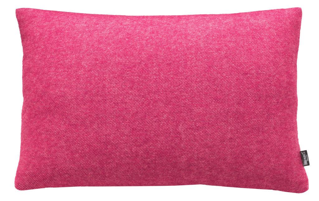 Kissenbezug Boston von Eagle Products aus reiner Merino Schurwolle mit Reissverschluss, Größe M 60 x 40 cm in der Farbe Cranberry