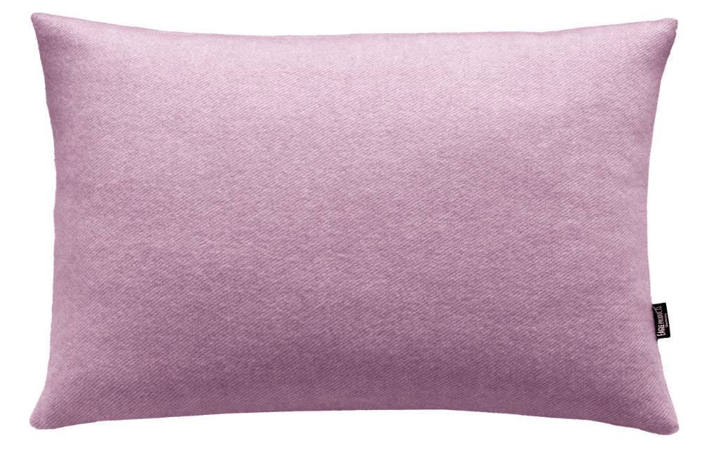 Kissenbezug Boston von Eagle Products aus reiner Merino Schurwolle mit Reissverschluss, Größe M 60 x 40 cm in der Farbe Mauve