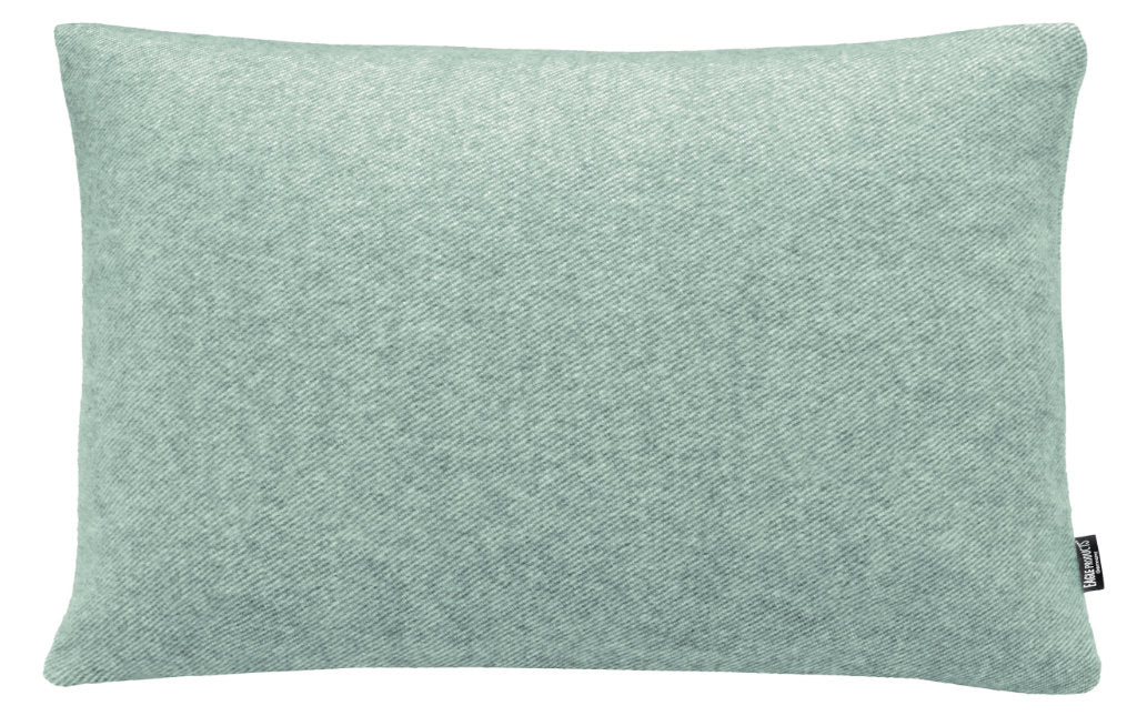 Kissenbezug Boston von Eagle Products aus reiner Merino Schurwolle mit Reissverschluss, Größe M 60 x 40 cm in der Farbe Salbei
