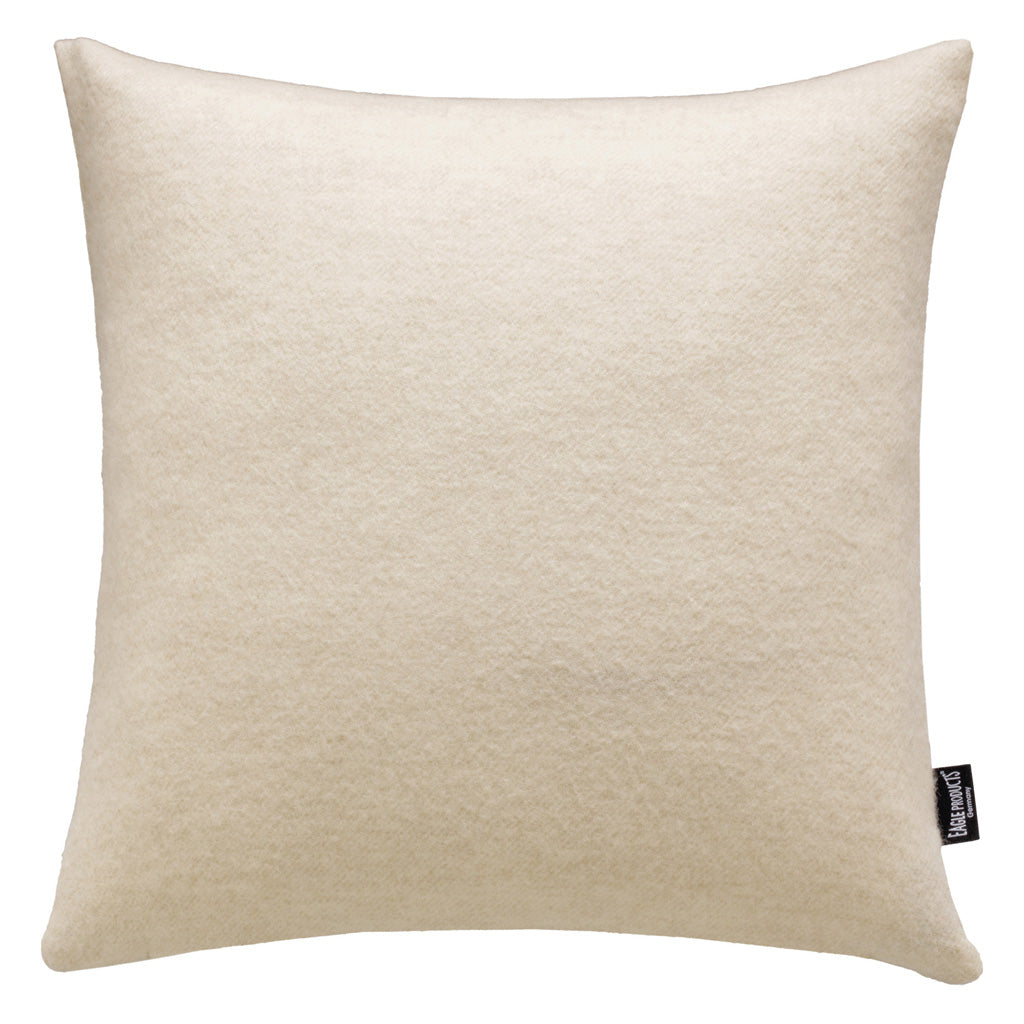 Kissenbezug Boston von Eagle Products aus reiner Merino Schurwolle mit Reissverschluss, Größe S 40 x 40 cm in der Farbe Wolweiss