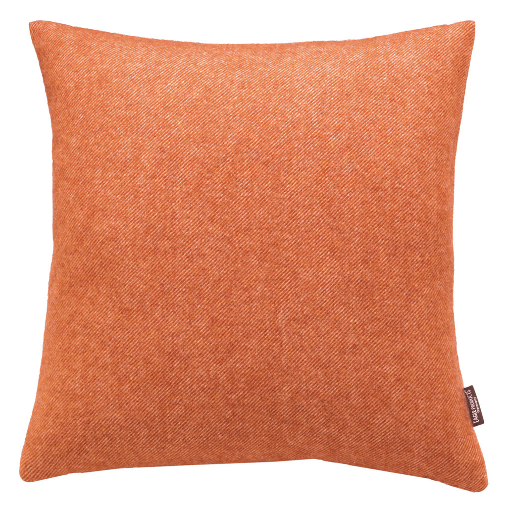 Kissenbezug Boston von Eagle Products aus reiner Merino Schurwolle mit Reissverschluss, Größe S 40 x 40 cm in der Farbe Orange