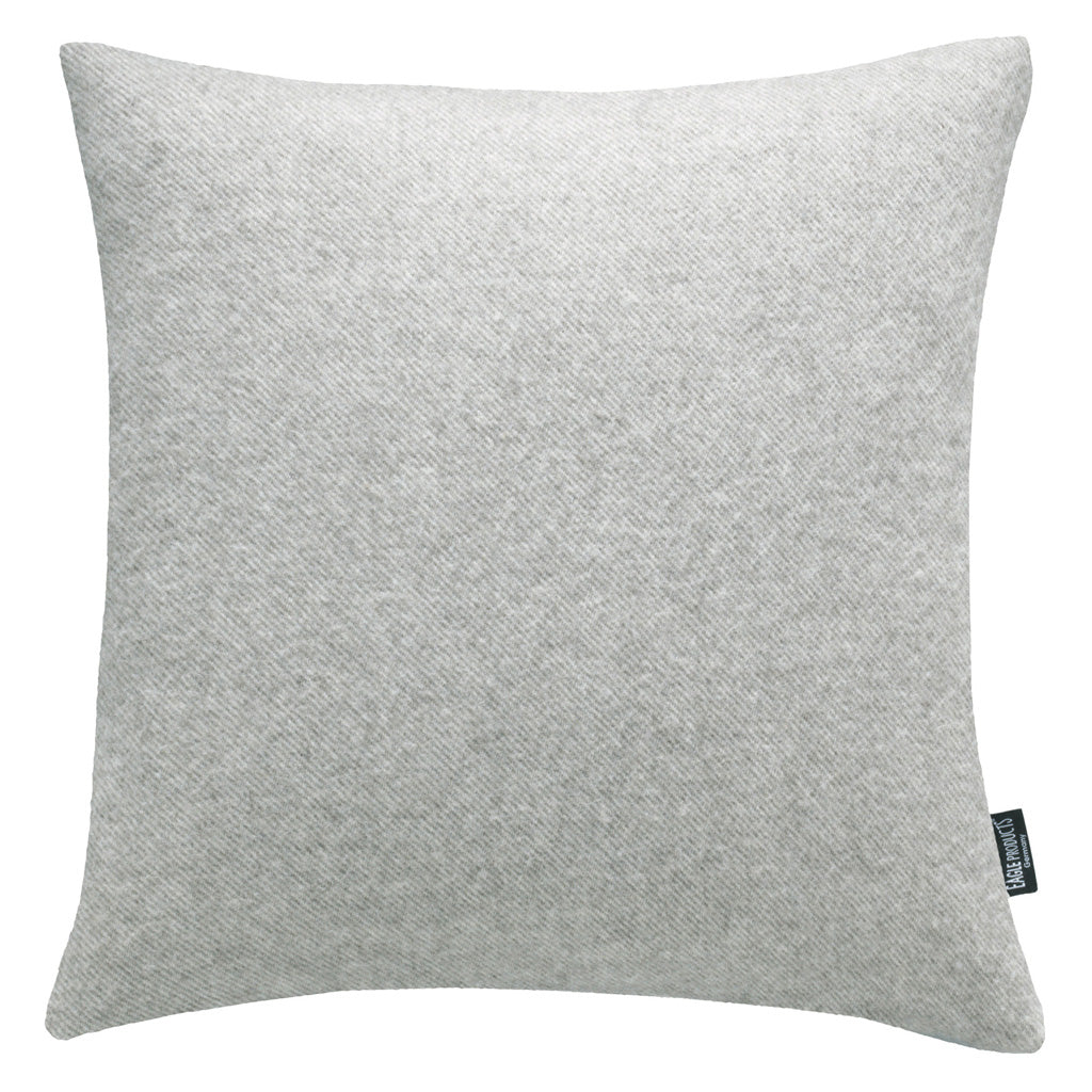 Kissenbezug Boston von Eagle Products aus reiner Merino Schurwolle mit Reissverschluss, Größe S 40 x 40 cm in der Farbe Silber