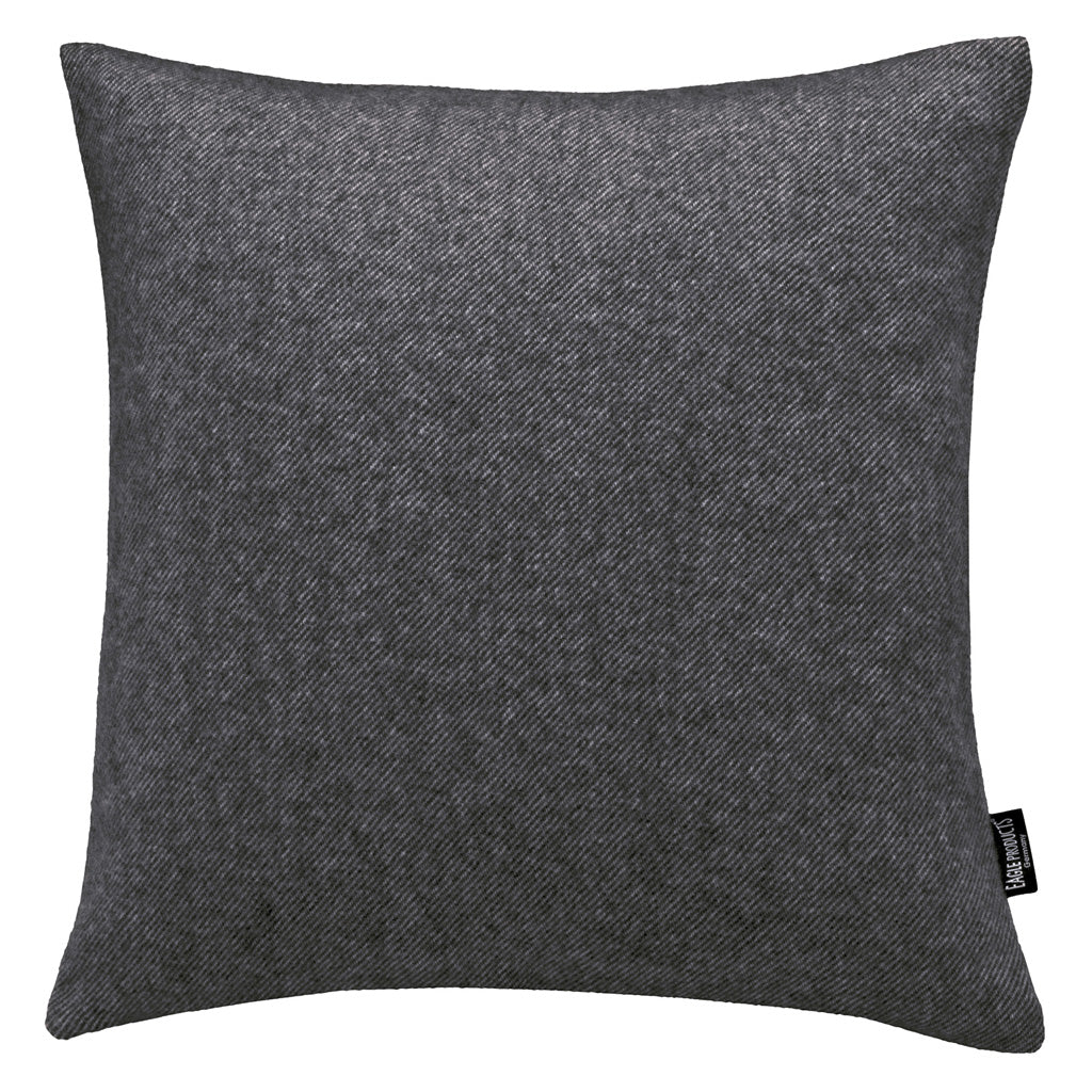 Kissenbezug Boston von Eagle Products aus reiner Merino Schurwolle mit Reissverschluss, Größe S 40 x 40 cm in der Farbe Anthrazit