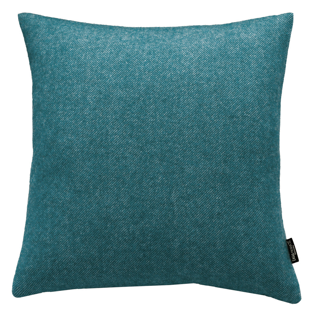 Kissenbezug Boston von Eagle Products aus reiner Merino Schurwolle mit Reissverschluss, Größe S 40 x 40 cm in der Farbe Petrol