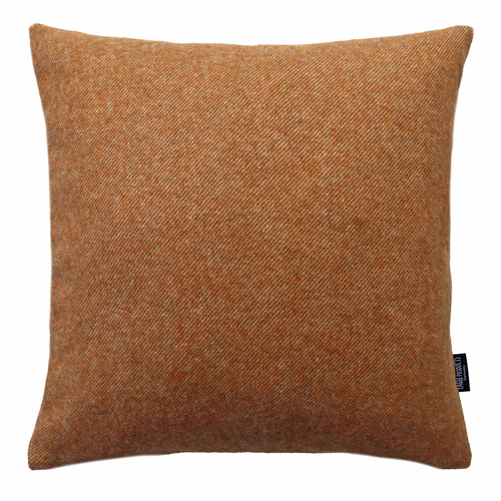 Kissenbezug Boston von Eagle Products aus reiner Merino Schurwolle mit Reissverschluss, Größe S 40 x 40 cm in der Farbe Caramel