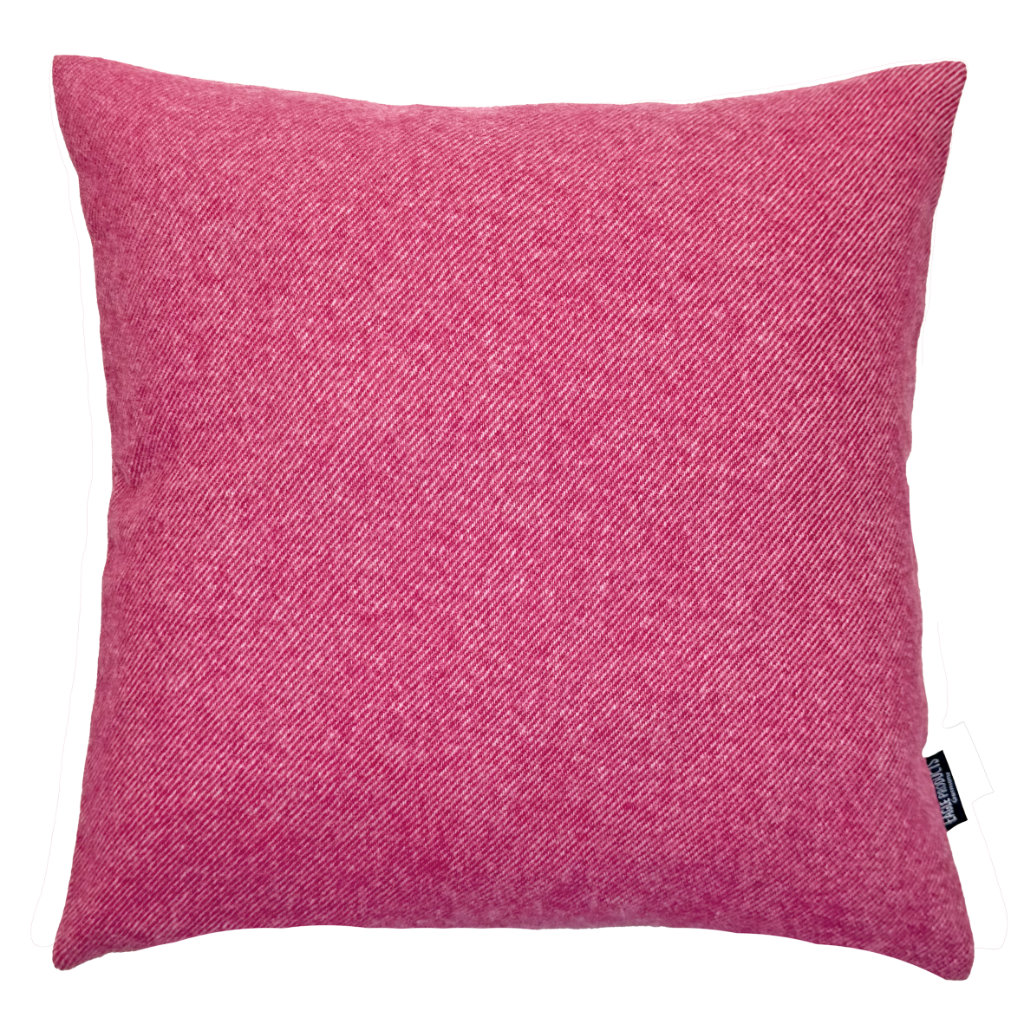 Kissenbezug Boston von Eagle Products aus reiner Merino Schurwolle mit Reissverschluss, Größe S 40 x 40 cm in der Farbe Cranberry