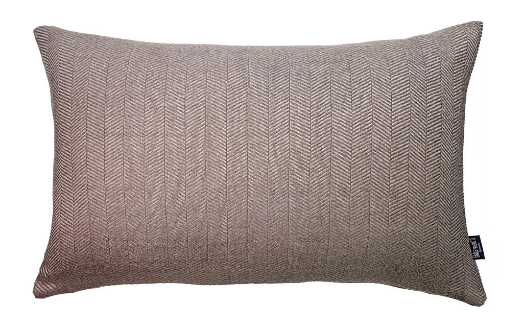 Colorado Kissenhülle von Eagle Products aus 100 % Merino-Schurwolle mit Fischgratmuster Reißverschluss, Made in Germany, Größe M, Farbe Schlamm