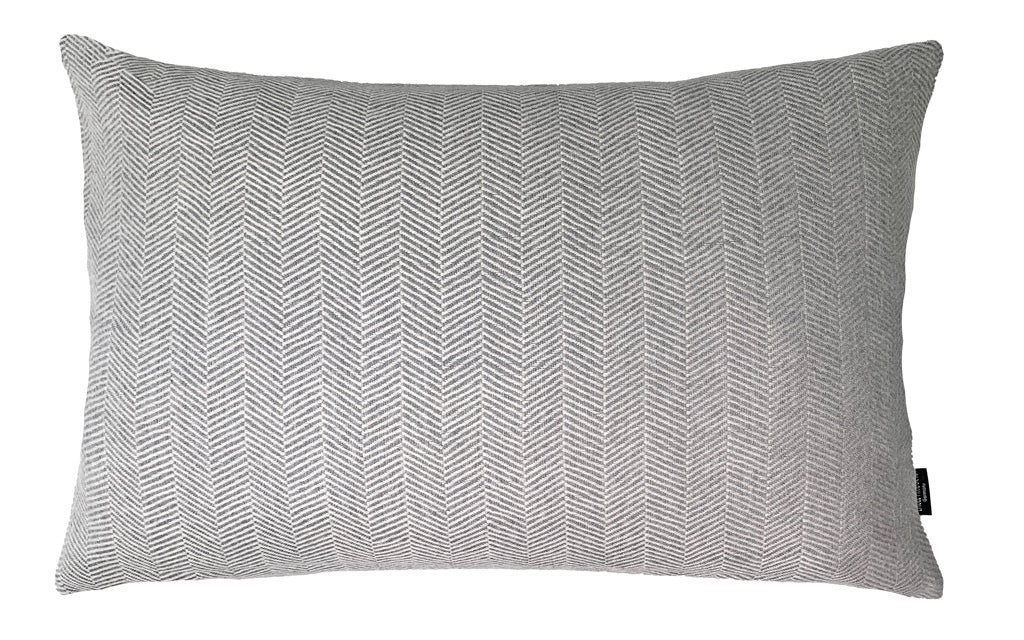 Colorado Kissenhülle von Eagle Products aus 100 % Merino-Schurwolle mit Fischgratmuster Reißverschluss, Made in Germany, Größe M, Farbe Creme