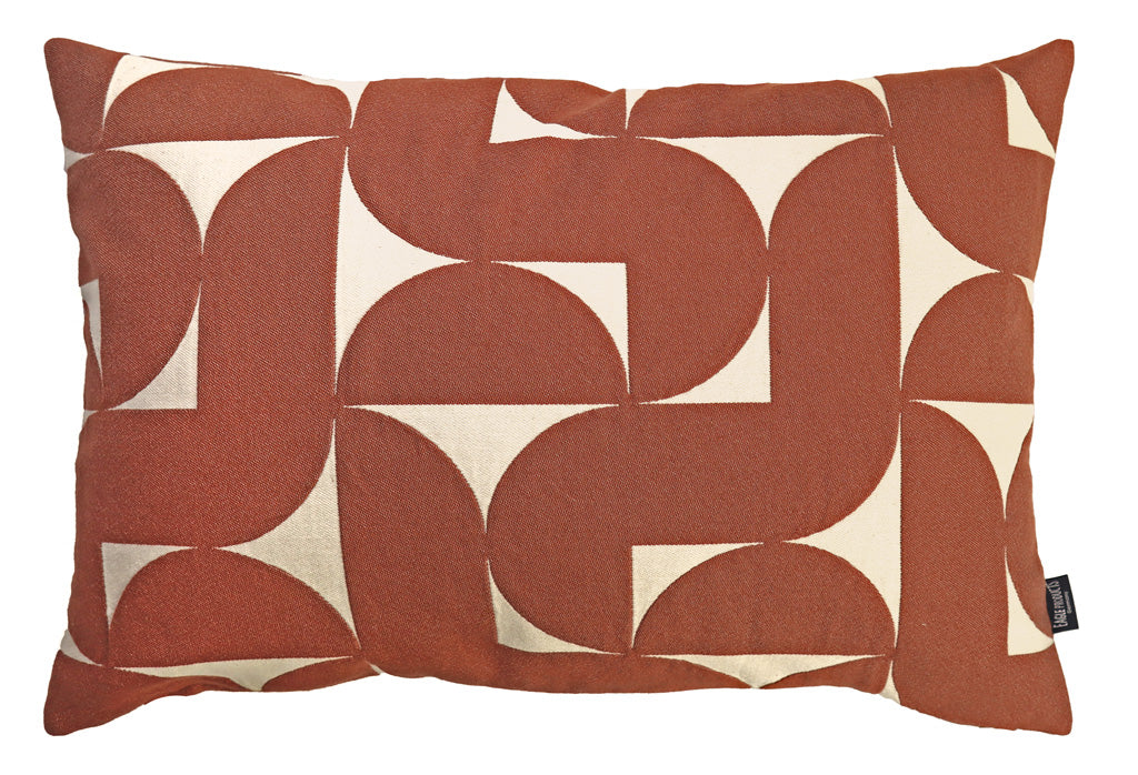 Kissenbezug Stockholm von Eagle Products aus reiner Baumwolle in den Farben Rost und Natur