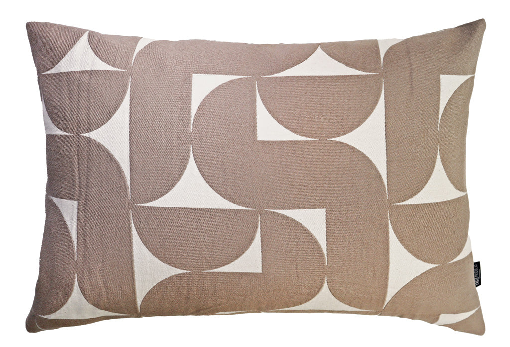 Kissenbezug Stockholm von Eagle Products aus reiner Baumwolle in den Farben Hellkiesel und Natur