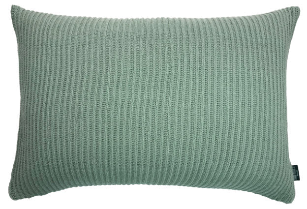 Kissenbezug Malmö aus Schurwolle von Eagle Products, Größe M rechteckig in der Farbe Salbei