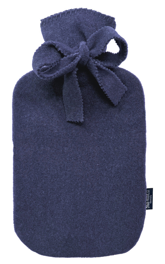 Wärmflasche Tony von Eagle Products mit Bezug aus Fleece in der Farbe Marine