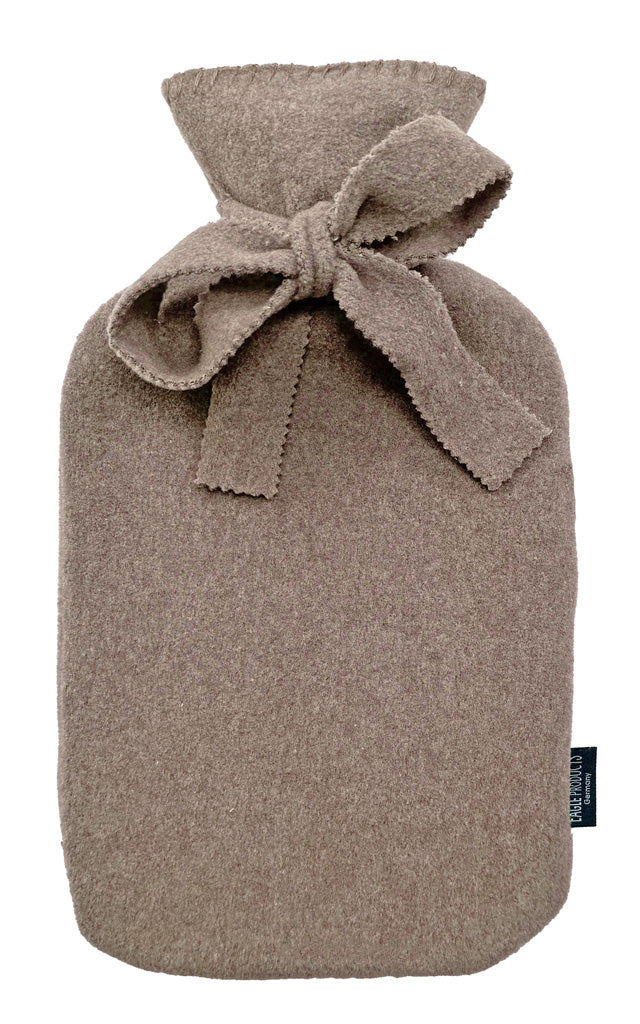 Wärmflasche Tony von Eagle Products mit Bezug aus Fleece in der Farbe Nutria