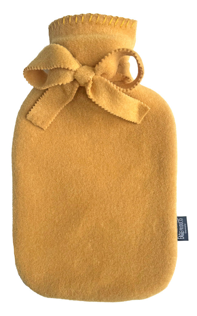 Wärmflasche Tony von Eagle Products mit Bezug aus Fleece in der Farbe Curry