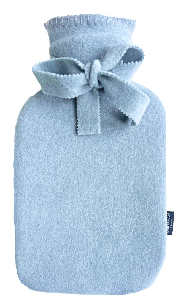 Wärmflasche Tony von Eagle Products mit Bezug aus Fleece in der Farbe Hellblau