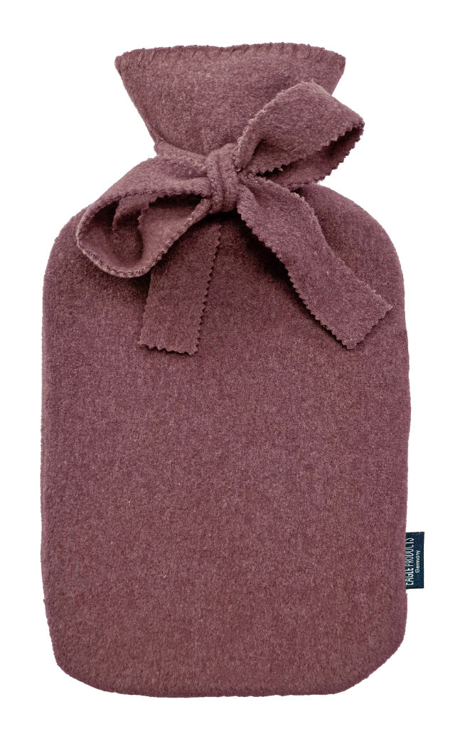 Wärmflasche Tony von Eagle Products mit Bezug aus Fleece in der Farbe Brick