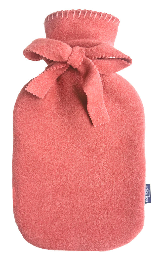 Wärmflasche Tony von Eagle Products mit Bezug aus Fleece in der Farbe Peach