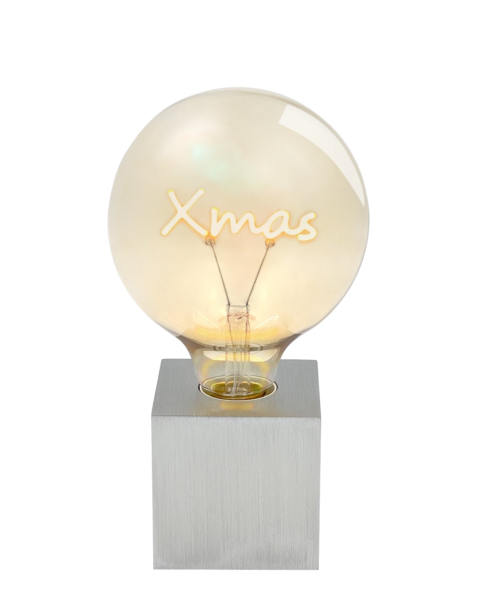 Sompex Filament Glühlampe mit leuchtendem Xmas und Sockel Tobi