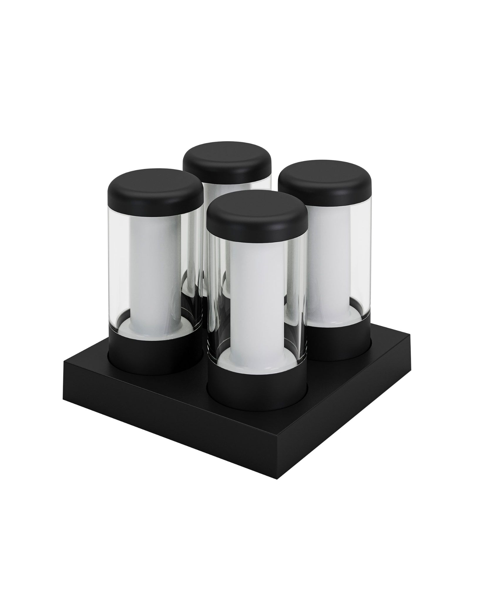 Tischleuchten-Set Nip von Newdes in Schwarz mit Ladestation